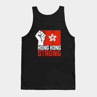 Free Hong Kong Strong Democracy Now Resist Tank Top